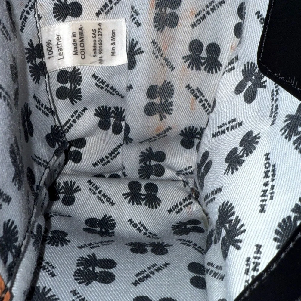 Min & Mon Pink and Brown Eye-Patterned Bag, and octopus keychain - Picture 5 of 13